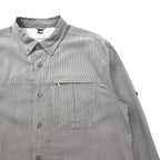 THE NORTH FACE Outdoor Mesh-Lined Polyester Shirt, Size L, Gray, Modal, Chest Pocket, AEVV