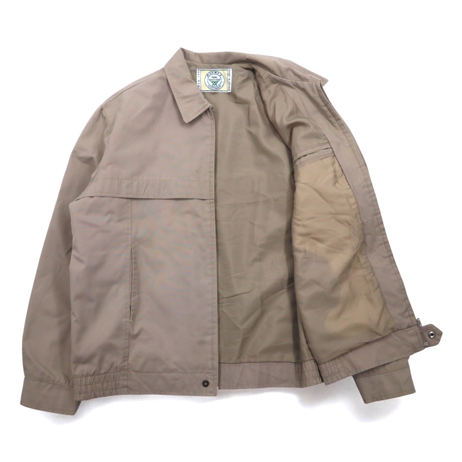 Vintage 80s Made in France Harrington Jacket AVANEZ SPORTSWEAR スウィングトップ ハリントンジャケット L ベージュ DMCジップ