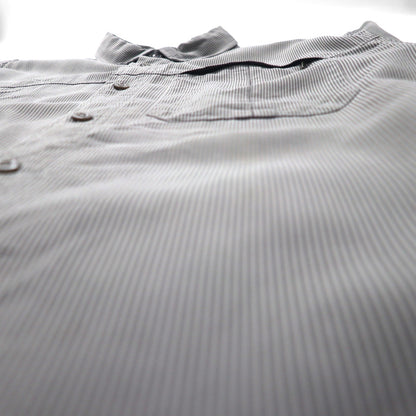 THE NORTH FACE アウトドア メッシュライナー ポリエステルシャツ L グレー モダール  胸ポケット AEVV