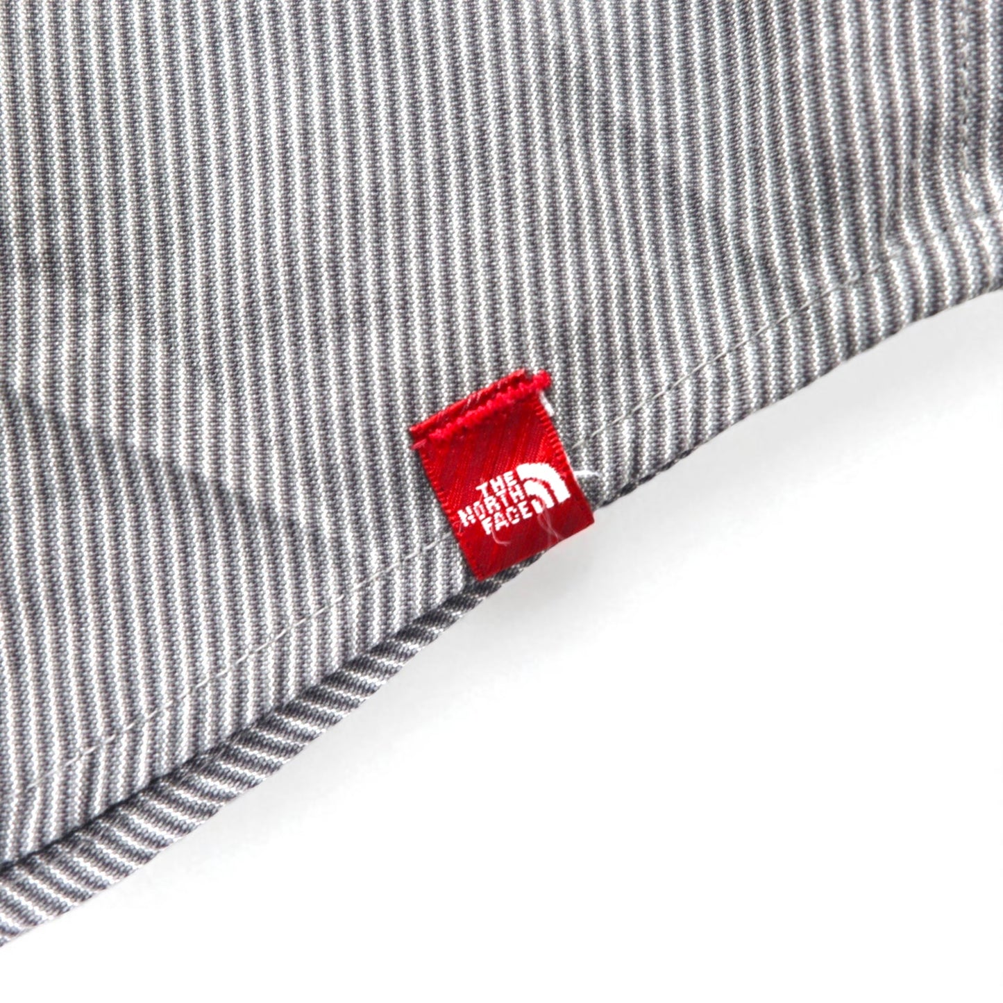 THE NORTH FACE アウトドア メッシュライナー ポリエステルシャツ L グレー モダール  胸ポケット AEVV