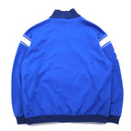 FILA 90s Ribbed Collar High Neck Track Jacket Jersey L Blue Polyester