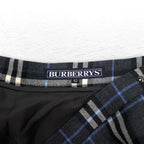 BURBERRYS ノバチェック ラップ プリーツ スカート L グレー ウール FXA14-068 日本製