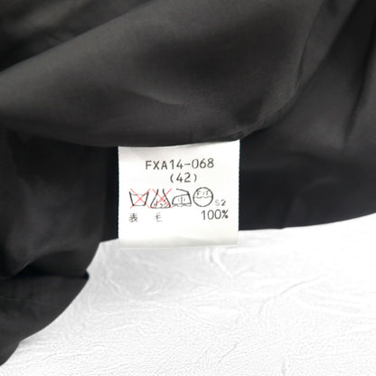 BURBERRYS ノバチェック ラップ プリーツ スカート L グレー ウール FXA14-068 日本製