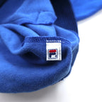 FILA 90s Ribbed Collar High Neck Track Jacket Jersey L Blue Polyester