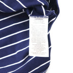 POLO RALPH LAUREN Custom Slim Fit Stretch Mesh Polo Shirt, Size XL, Navy, Striped Cotton, Pique, Small Pony Embroidery