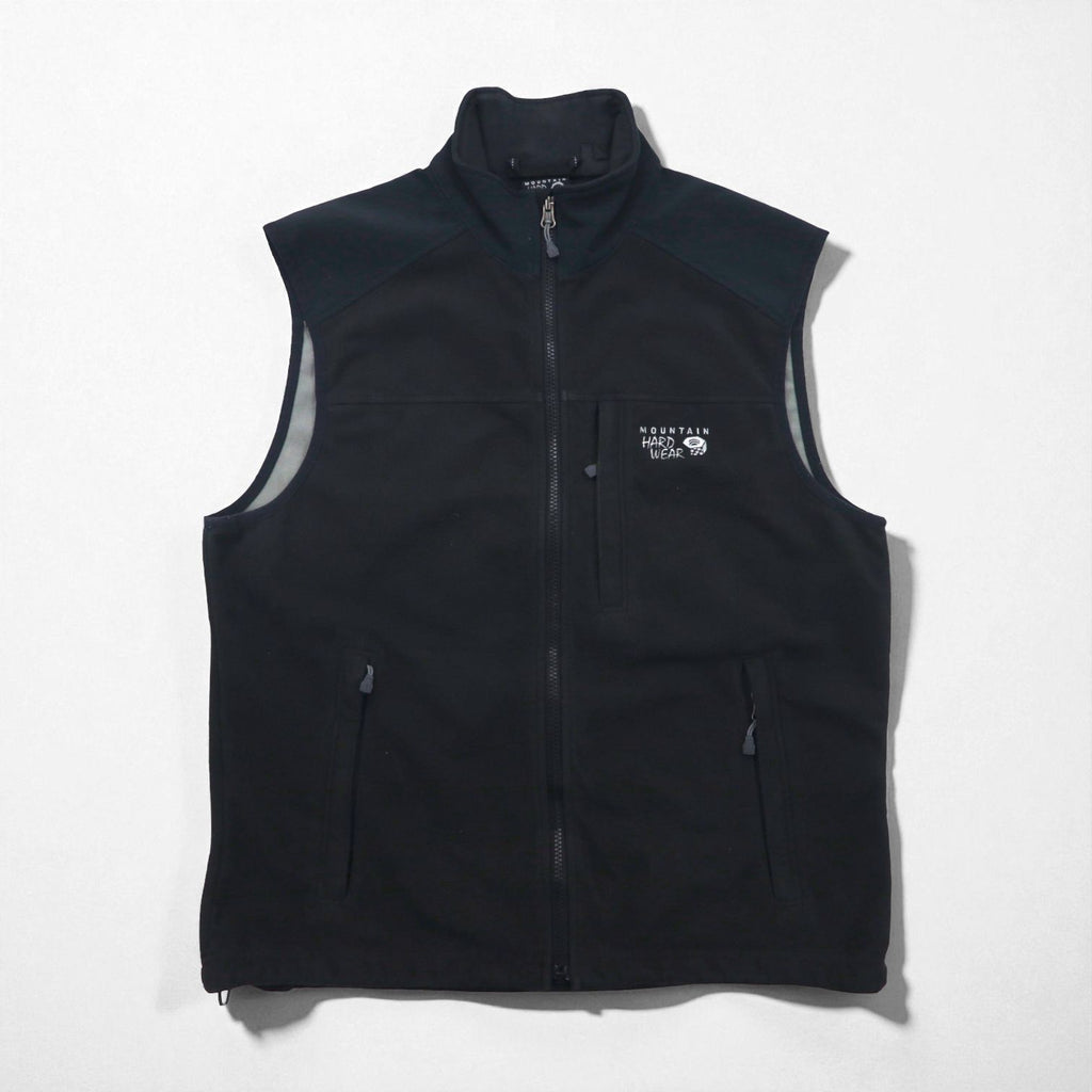 MOUNTAIN HARDWEAR Mountain Tech Fleece Vest, Size L, Black, MOUNTAIN TECH VEST OM4165