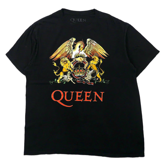 日本然リトテ-古着オンライン-QUEEN バンドTシャツ XL ブラック コットン ビッグサイズ-