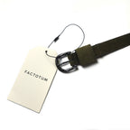 FACTOTUM スエードレザー ナローベルト 44 カーキ 牛革 01120938 日本製 未使用品