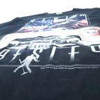 ELVIS PRESLEY エルヴィス プレスリー バンド Tシャツ XL ブラック コットン 星条旗 anvilボディ ビッグサイズ ホンジュラス製
