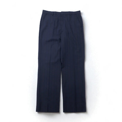 TOWNCRAFT 90s Vintage Slacks, Size L, Navy Striped Wool
