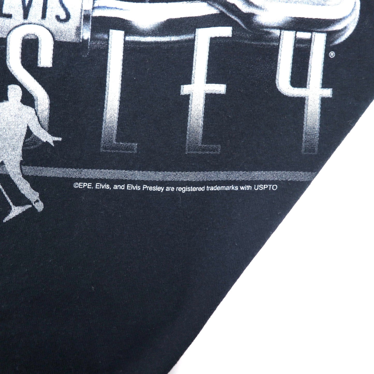 ELVIS PRESLEY エルヴィス プレスリー バンド Tシャツ XL ブラック コットン 星条旗 anvilボディ ビッグサイズ ホンジュラス製