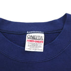 ONEITA 90s USA Vintage Sweatshirt, XL, Navy, POWER-SWEATS PALMETTO BATTALION, Made in the USA