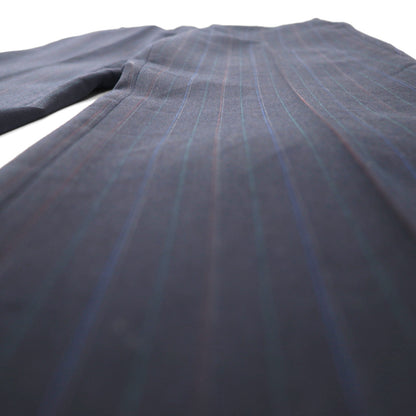 TOWNCRAFT 90s Vintage Slacks, Size L, Navy Striped Wool