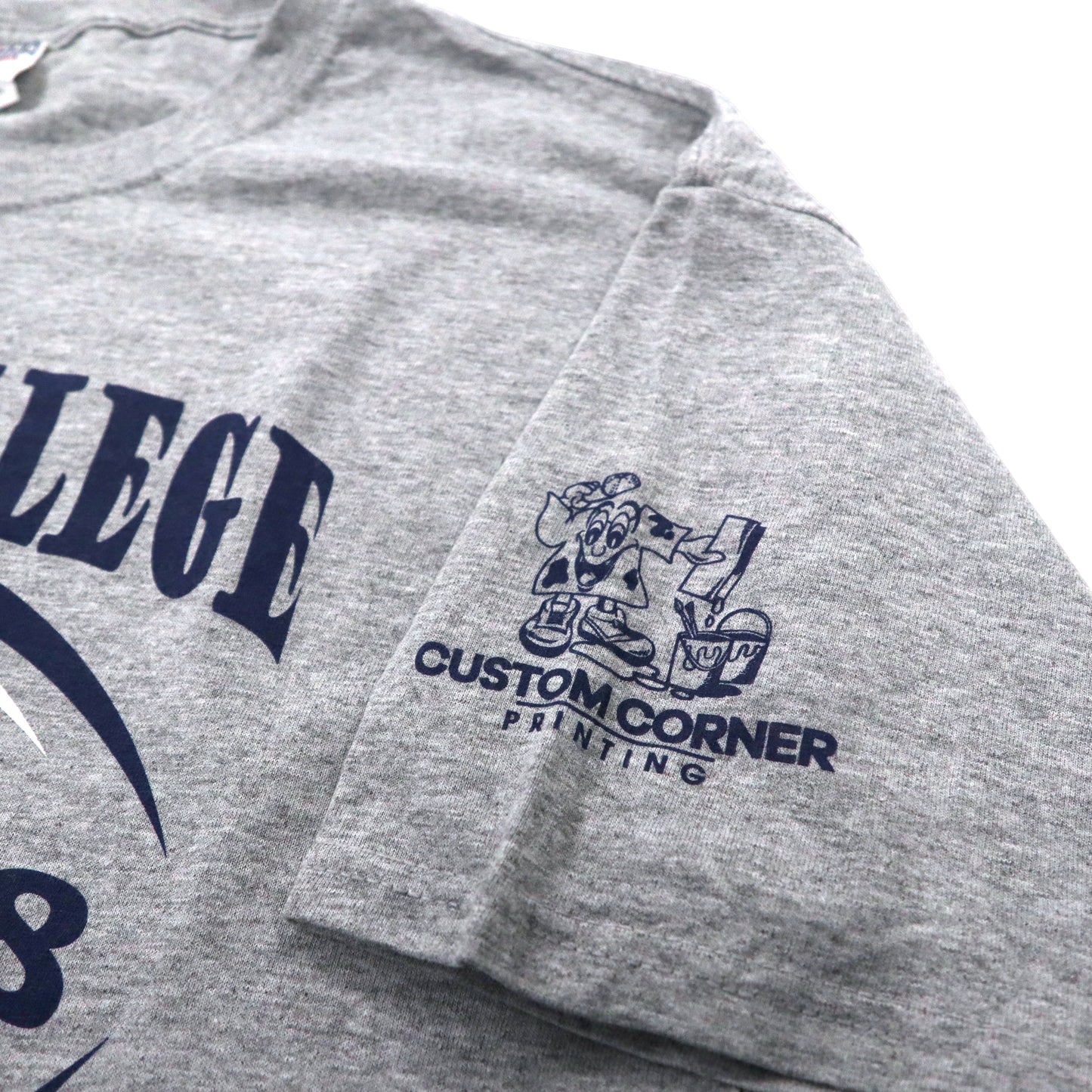 JERZEES カレッジプリントTシャツ L グレー コットン THIEL COLLEGE