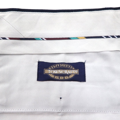 TOWNCRAFT 90s Vintage Slacks, Size L, Navy Striped Wool
