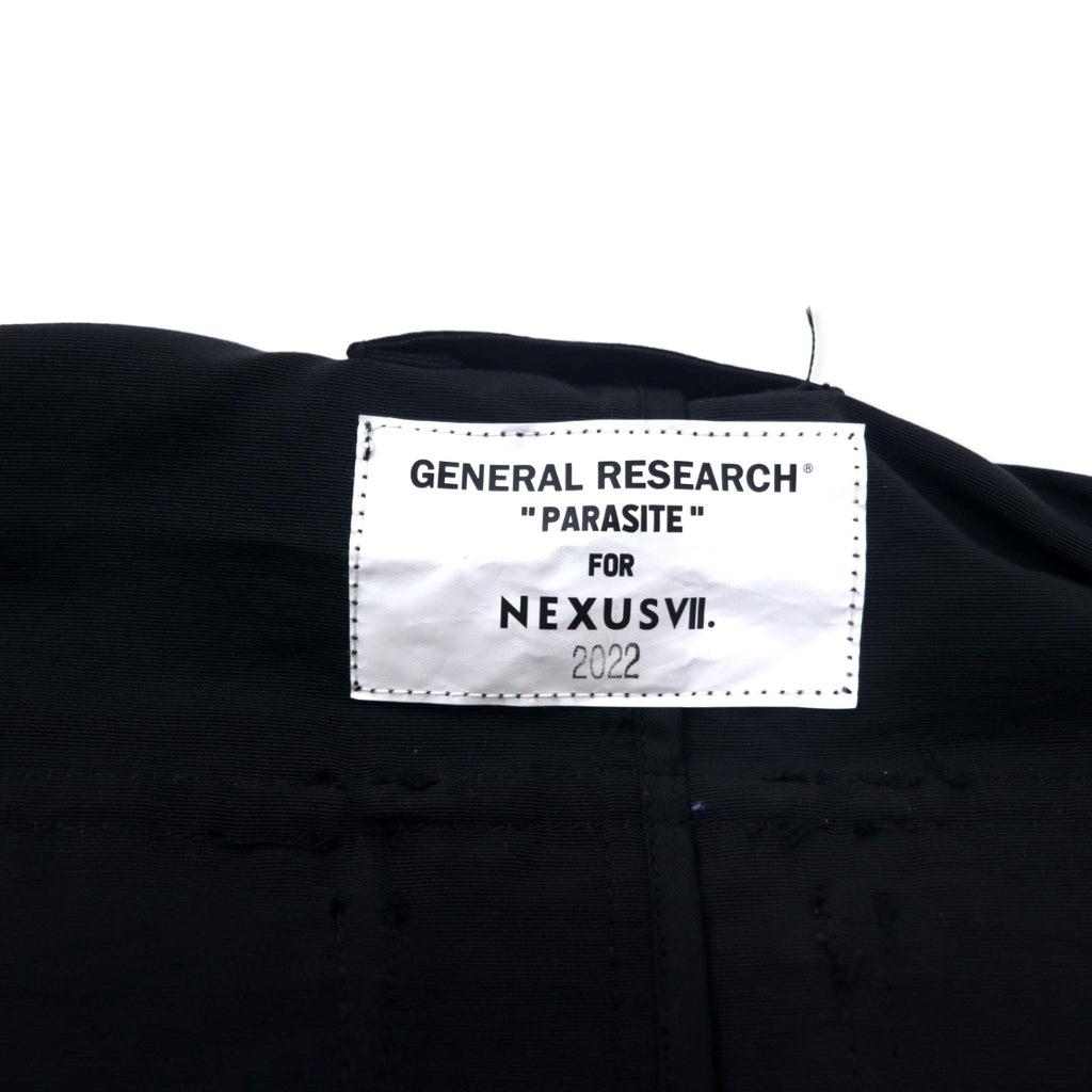 NEXUS VII x GENERAL RESEARCH Parasite Mountain Parka Size 48 Black 60/40 Cross Nylon Cotton N-20 PARASITE RRS-NTC-J0A