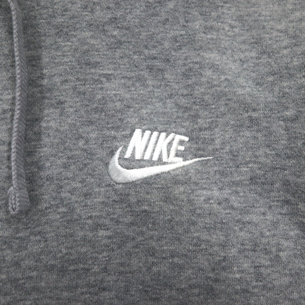 NIKE Club Fleece Full Zip Hoodie XXL Grey Swoosh CLUB FLEECE BV2645-063