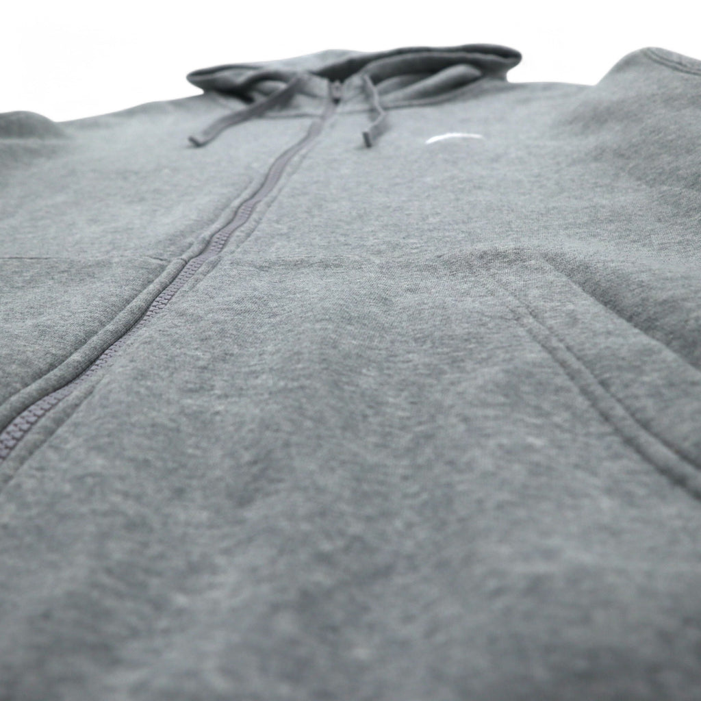 NIKE Club Fleece Full Zip Hoodie XXL Grey Swoosh CLUB FLEECE BV2645-063