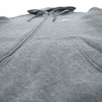 NIKE Club Fleece Full Zip Hoodie XXL Grey Swoosh CLUB FLEECE BV2645-063