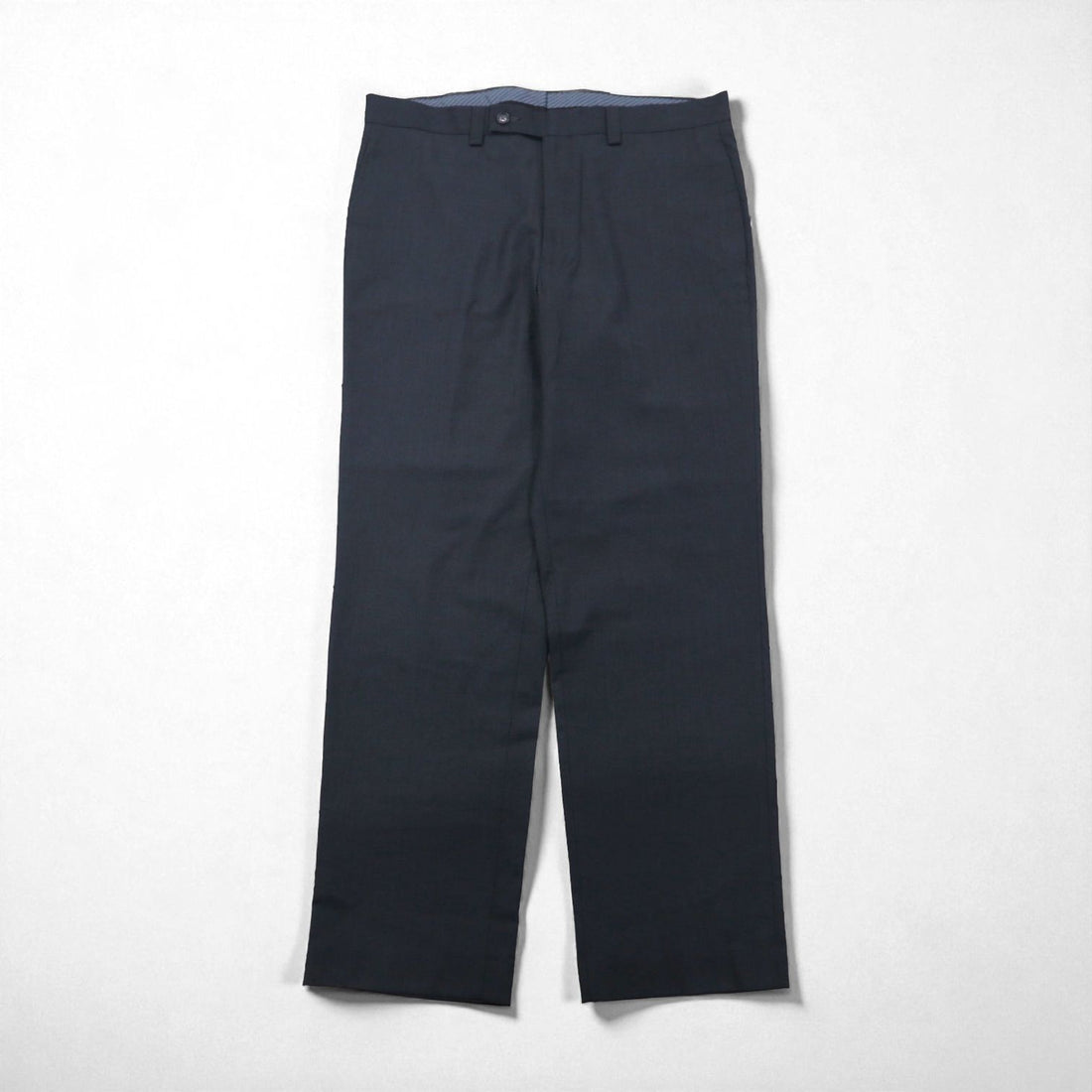 Calvin Klein スラックス パンツ L グレー ポリエステル ウォッシャブル