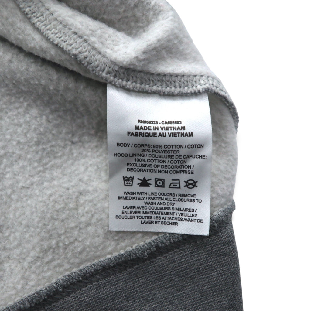 NIKE Club Fleece Full Zip Hoodie XXL Grey Swoosh CLUB FLEECE BV2645-063