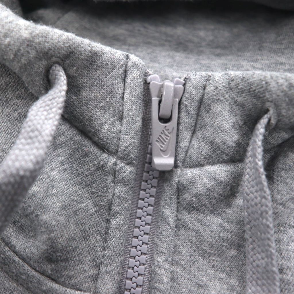 NIKE Club Fleece Full Zip Hoodie XXL Grey Swoosh CLUB FLEECE BV2645-063