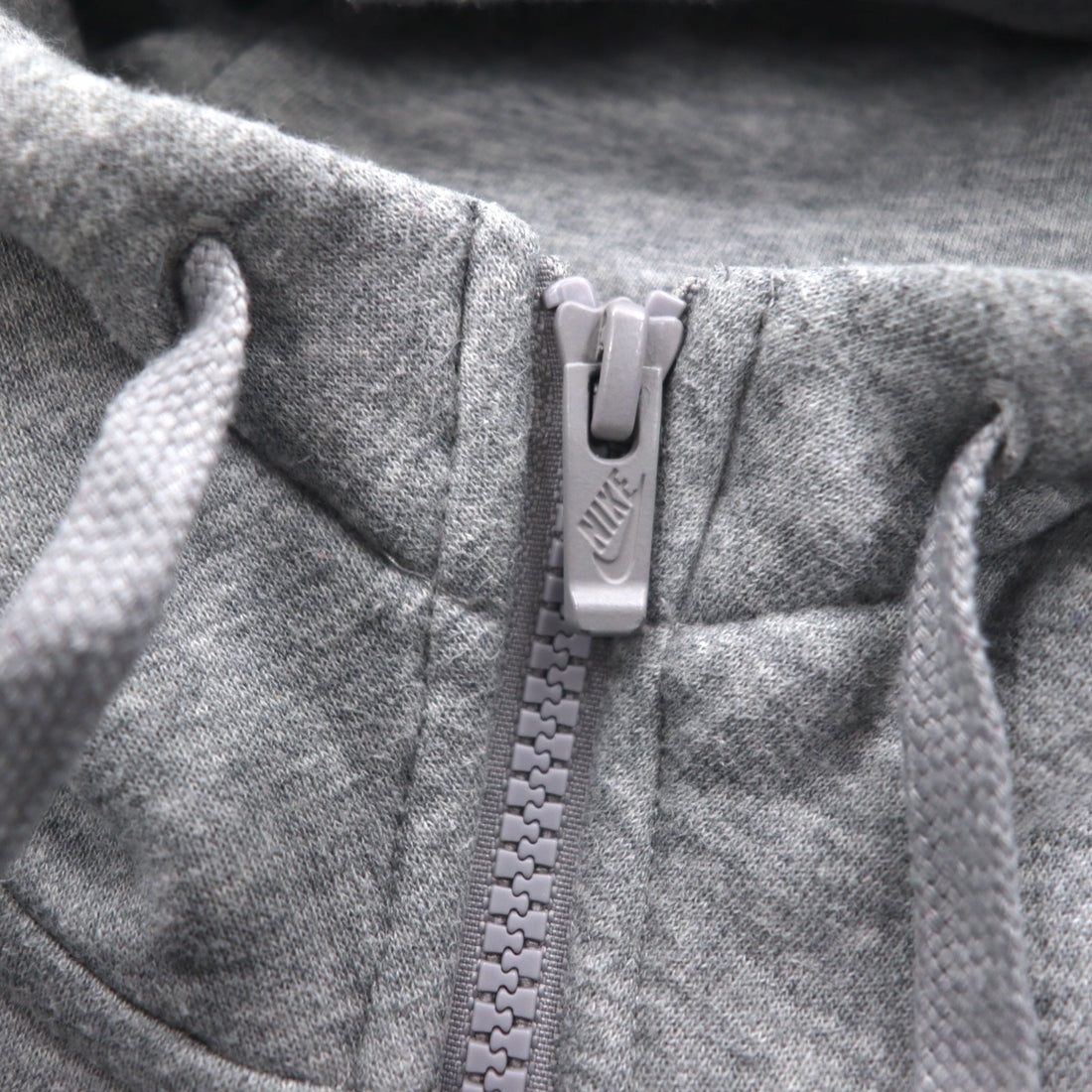 NIKE Club Fleece Full Zip Hoodie XXL Grey Swoosh CLUB FLEECE BV2645-063