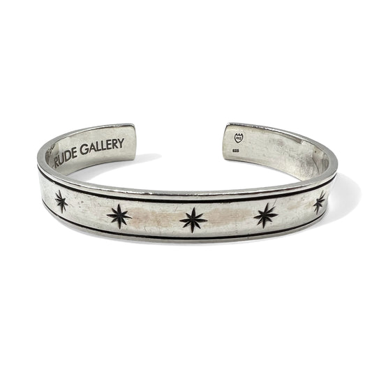 日本然リトテ-古着オンライン-RUDE GALLERY スターバースト バングル ブレスレット シルバー 925 STARBURST-RUDE GALLERY Starburst Bangle Bracelet Silver 925 STARBURST