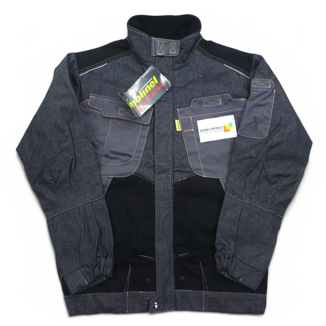 Molinel Expert Eurowork France Utility Jacket L Grey Cordura Denim Unused