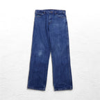 Dickies Denim Pants Industrial Jeans L Indigo Blue Relaxed Fit Zipper Fly C993RNB Made in Mexico