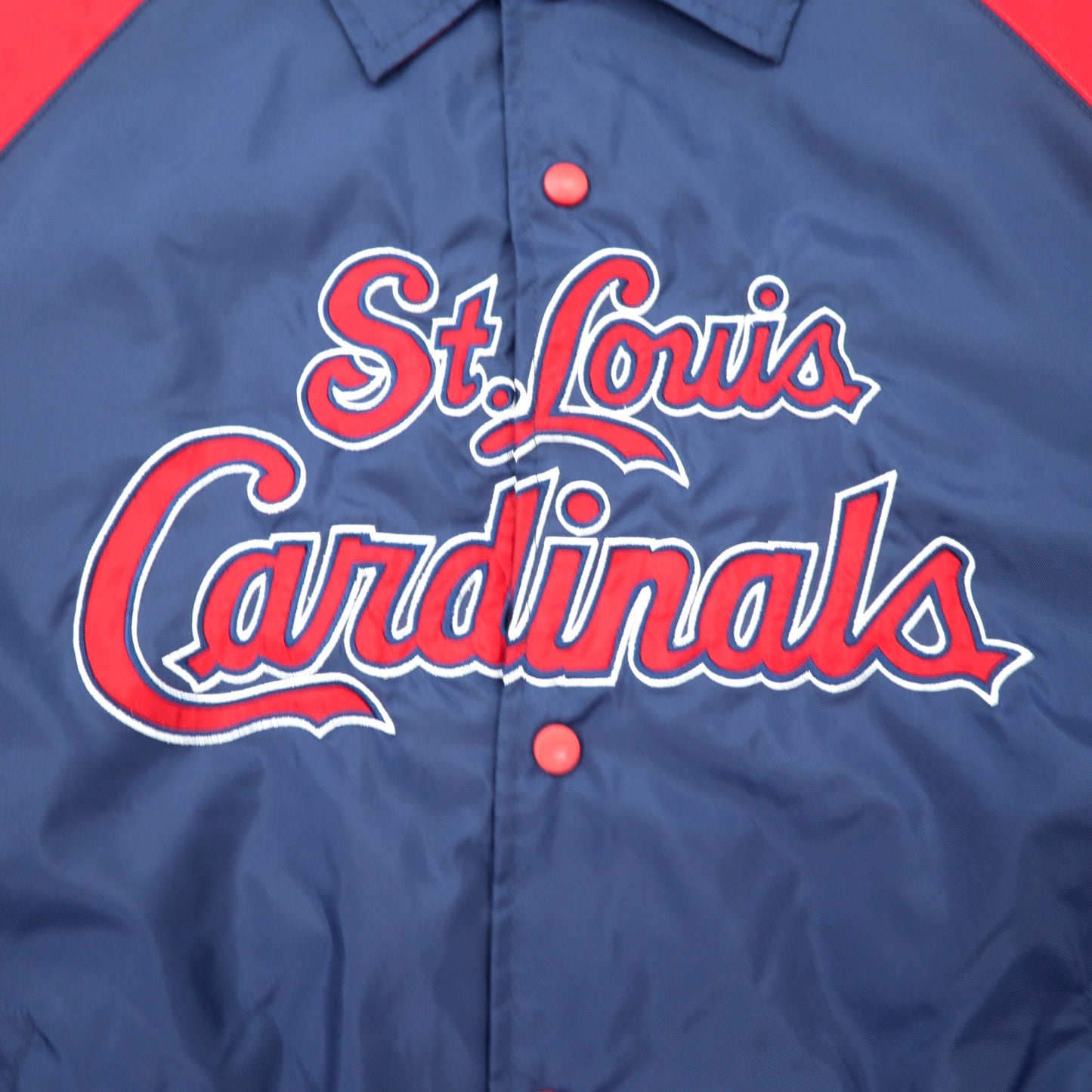 MLB G-III Sports by Carl Banks コーチジャケット M ネイビー ナイロン St. Louis Cardinals ビッグサイズ