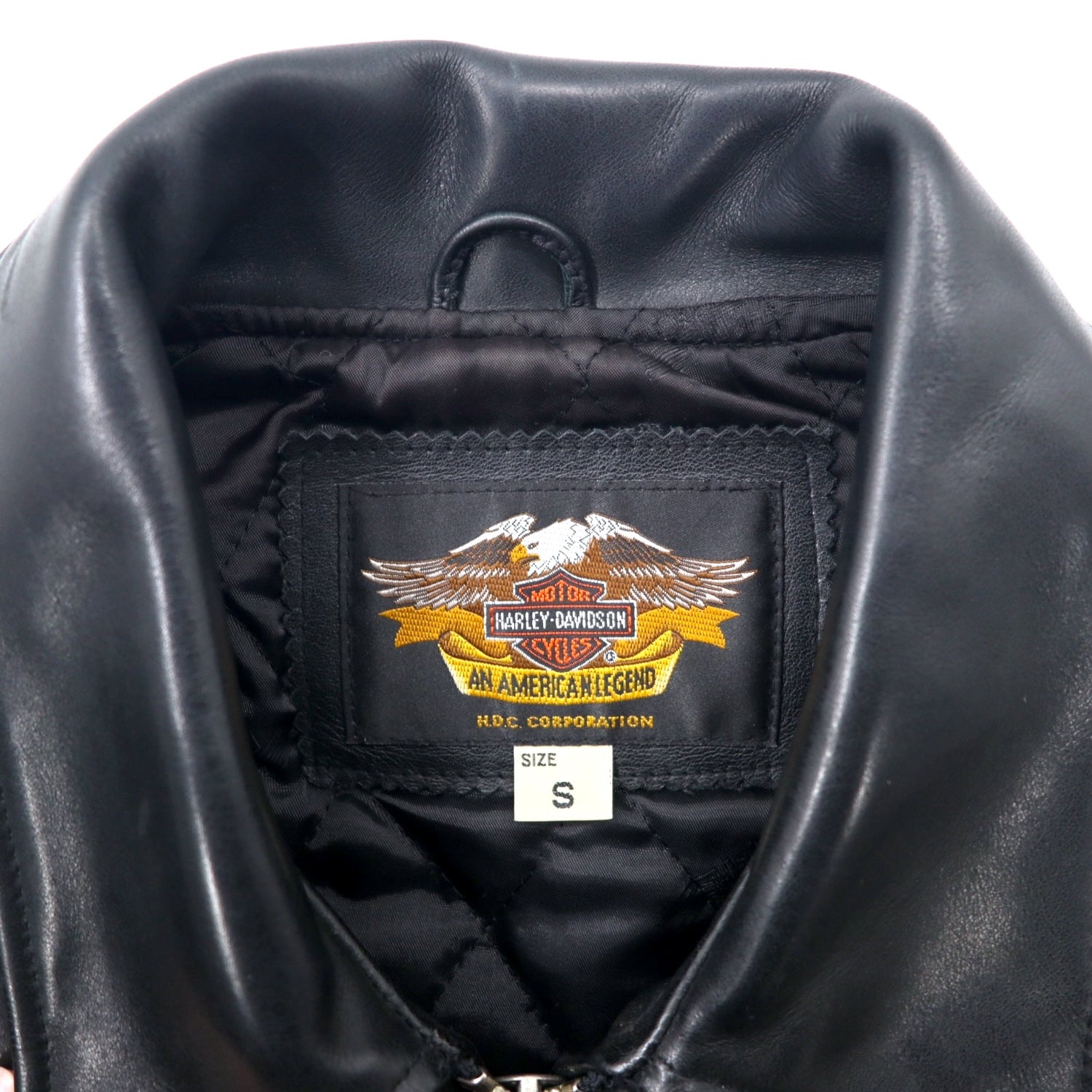 HARLEY DAVIDSON シングル ライダースジャケット レザージャケット S