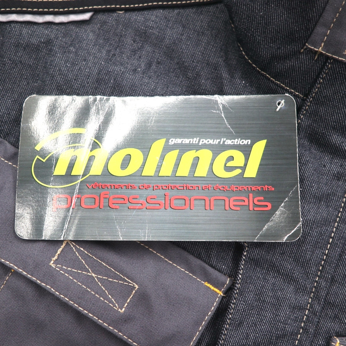 Molinel Expert Eurowork France Utility Jacket L Grey Cordura Denim Unused
