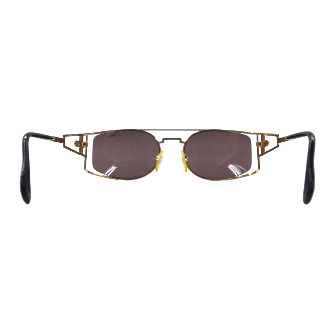 CAZAL German made double bridge sunglasses gold metal 56◻︎21 130 MOD 967