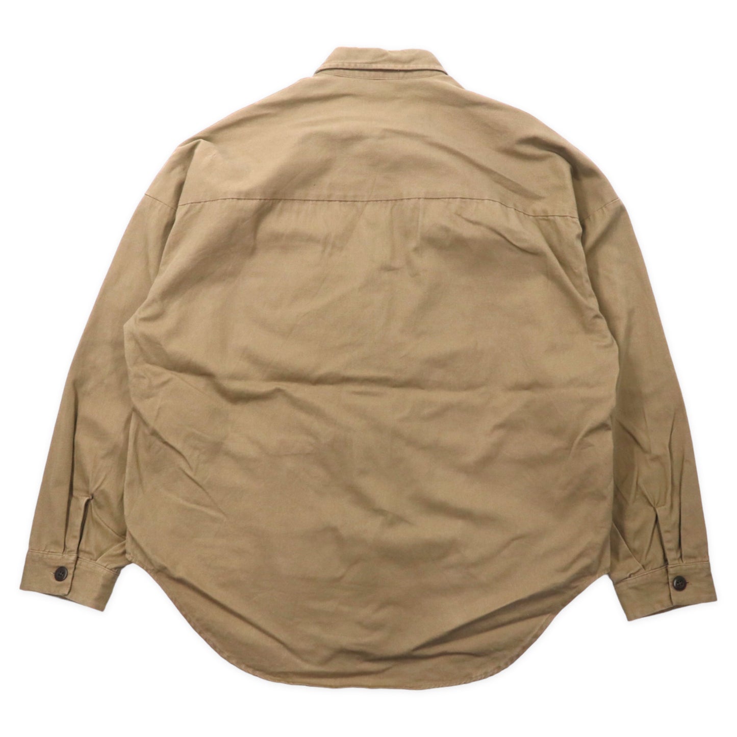 BIG MAC オーバーサイズ ツイルCPOシャツジャケット ワークシャツ L ベージュ コットン FREAKS STORE別注 193-1040
