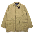 DANIEL CREMIEUX COLLECTION Quilted Jacket L Beige Nylon Padded Chin Strap