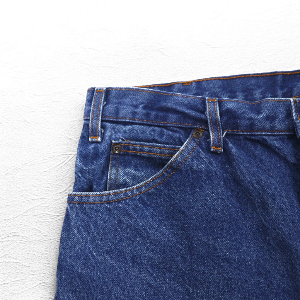 Dickies Denim Pants Industrial Jeans L Indigo Blue Relaxed Fit Zipper Fly C993RNB Made in Mexico