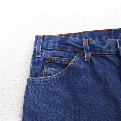 Dickies デニムパンツ インダストリアルジーンズ L インディゴ ブルー RELAXED FIT ジッパーフライ C993RNB メキシコ製