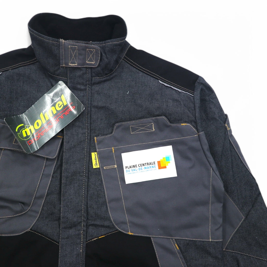 Molinel Expert Eurowork France Utility Jacket L Grey Cordura Denim Unused