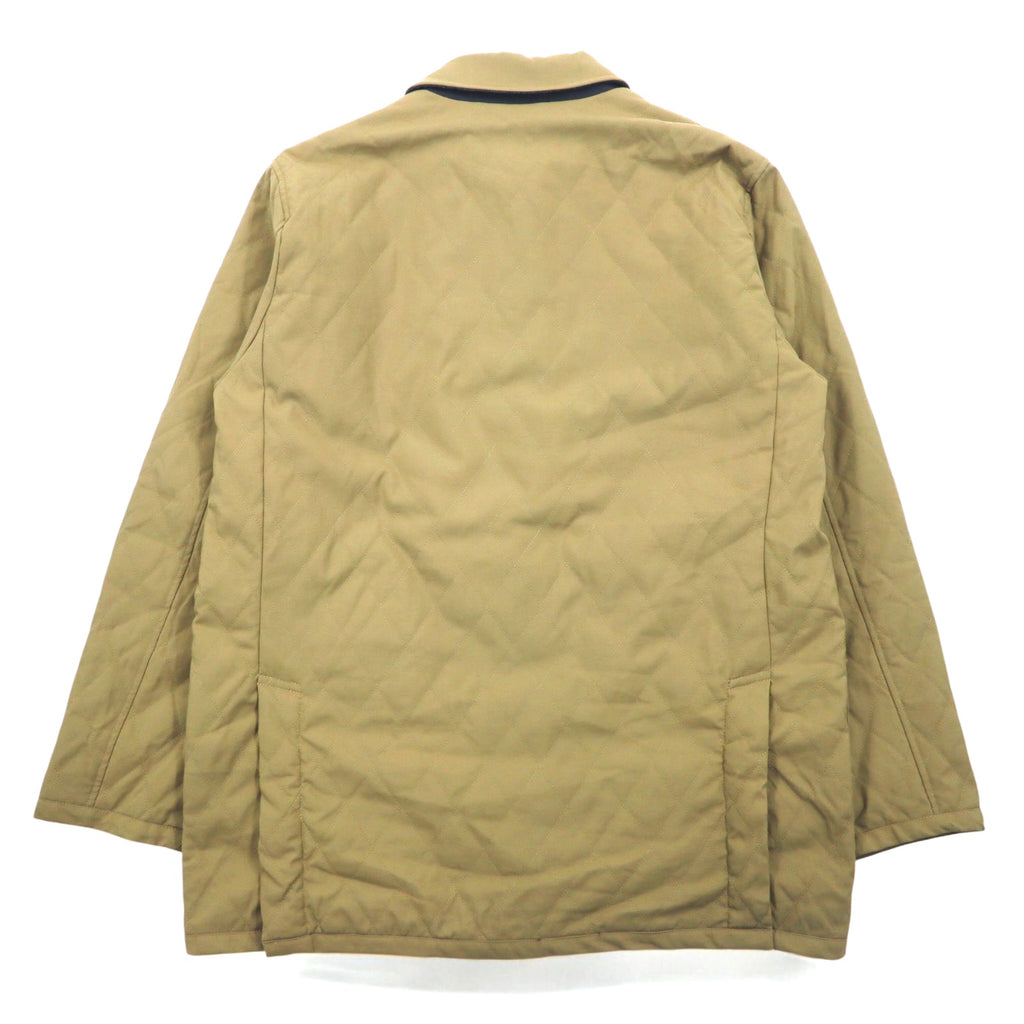 DANIEL CREMIEUX COLLECTION Quilted Jacket L Beige Nylon Padded Chin Strap