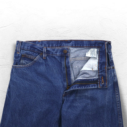 Dickies デニムパンツ インダストリアルジーンズ L インディゴ ブルー RELAXED FIT ジッパーフライ C993RNB メキシコ製