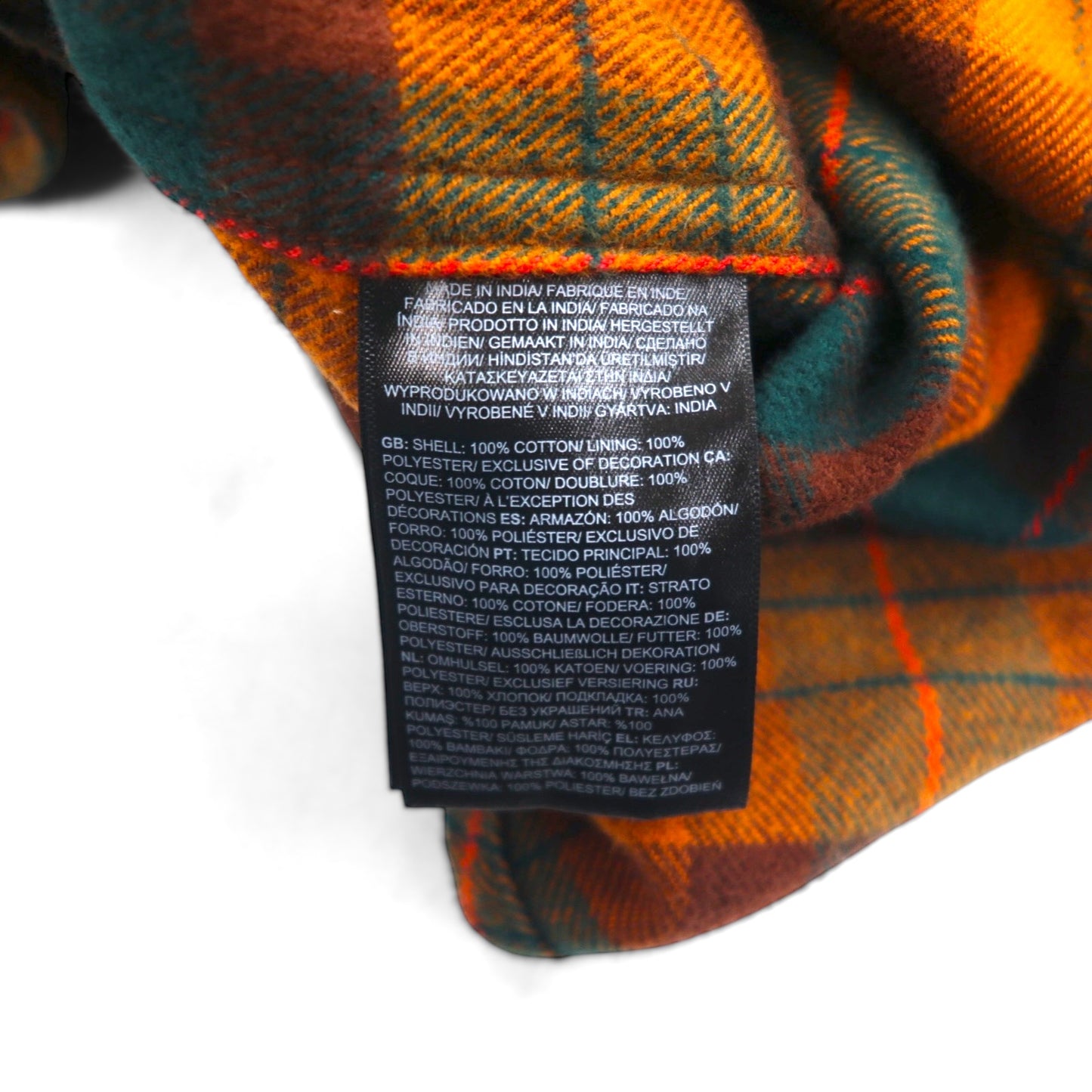 THE NORTH FACE フランネルシャツ XL オレンジ チェック ARROYO FLANNEL SHIRT ダブルポケット NF0A4QPJ 未使用品 US規格