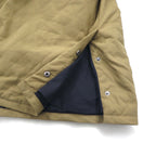 DANIEL CREMIEUX COLLECTION Quilted Jacket L Beige Nylon Padded Chin Strap