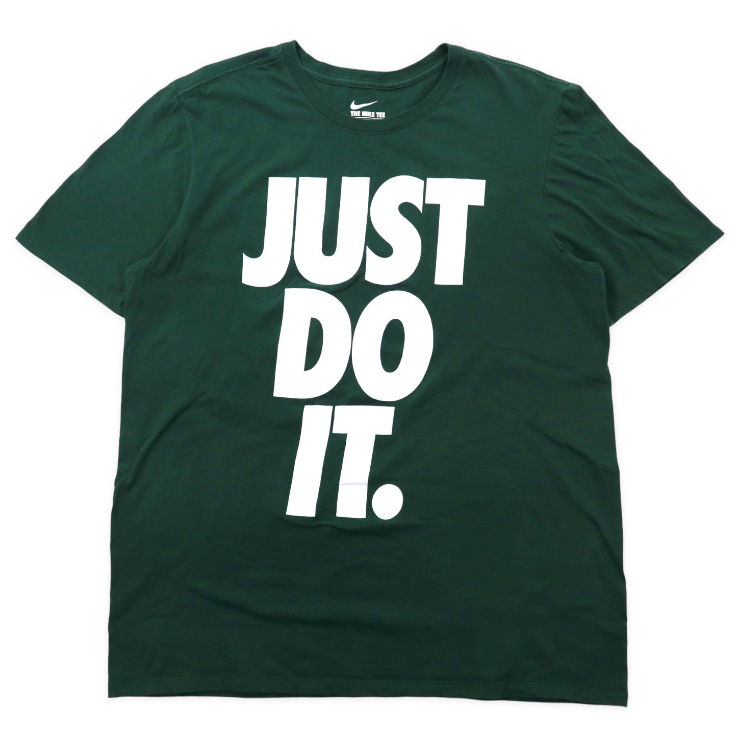 NIKE JUST DO IT. プリントTシャツ L グリーン コットン – 日本然リトテ