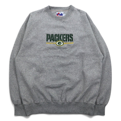 majestic パッカーズ 刺繍 スウェット XL グレー コットン NFL PACKERS
