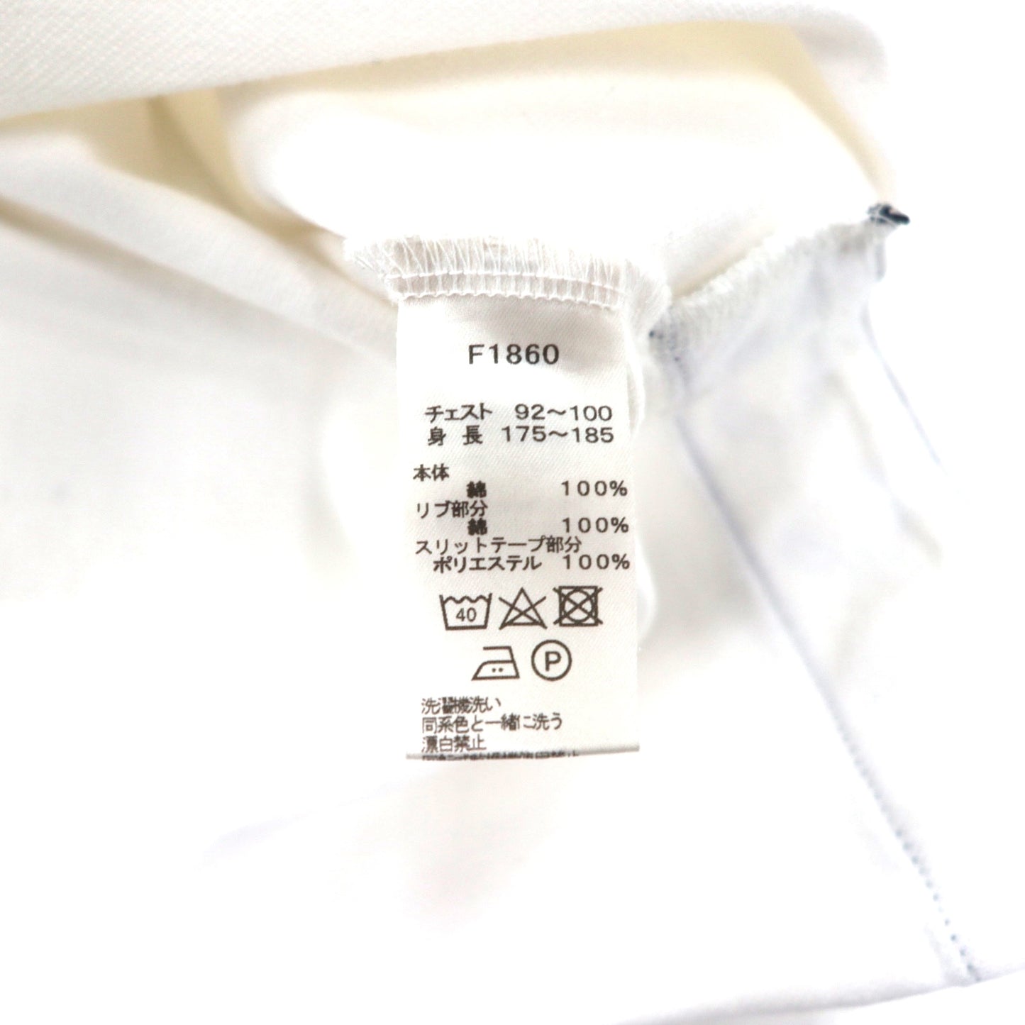 FREDPERRY サイド テープド ピケ ポロシャツ Side Taped Pique M ホワイト コットン 鹿の子 F1860 日本製