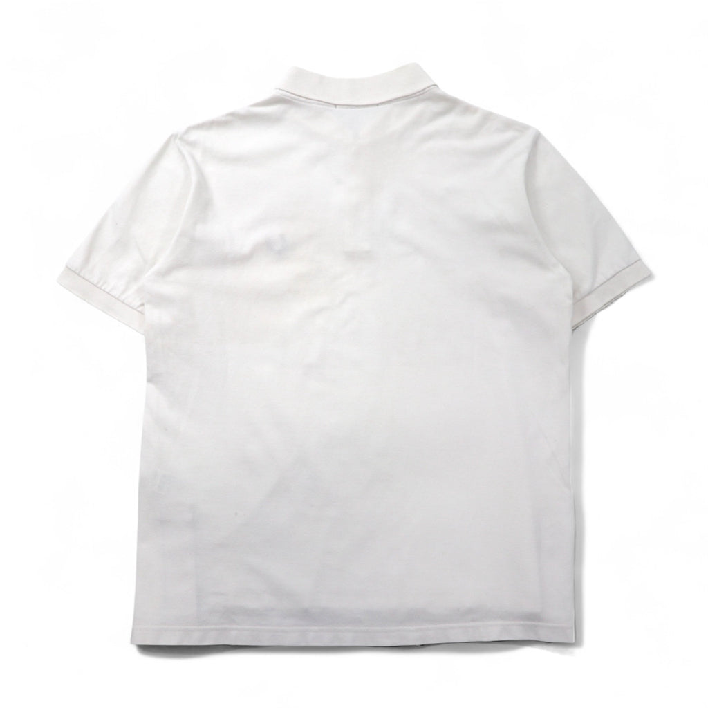 FREDPERRY Side Taped Pique Polo Shirt, Size M, White, Cotton, Pique, F1860, Made in Japan
