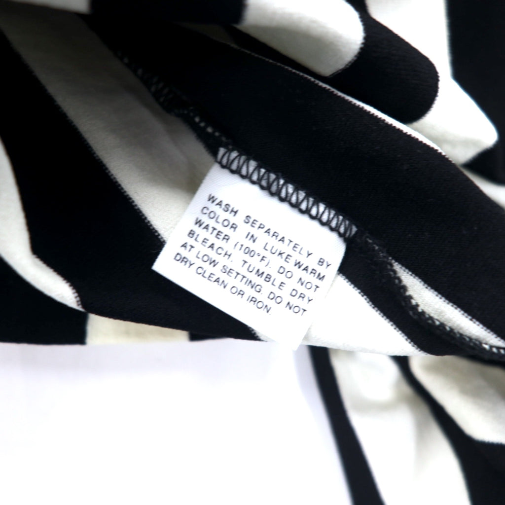 Made in USA 70s medalist Sand-Knit half-zip game shirt referee shirt jersey L white black stripe polyester TALON zip