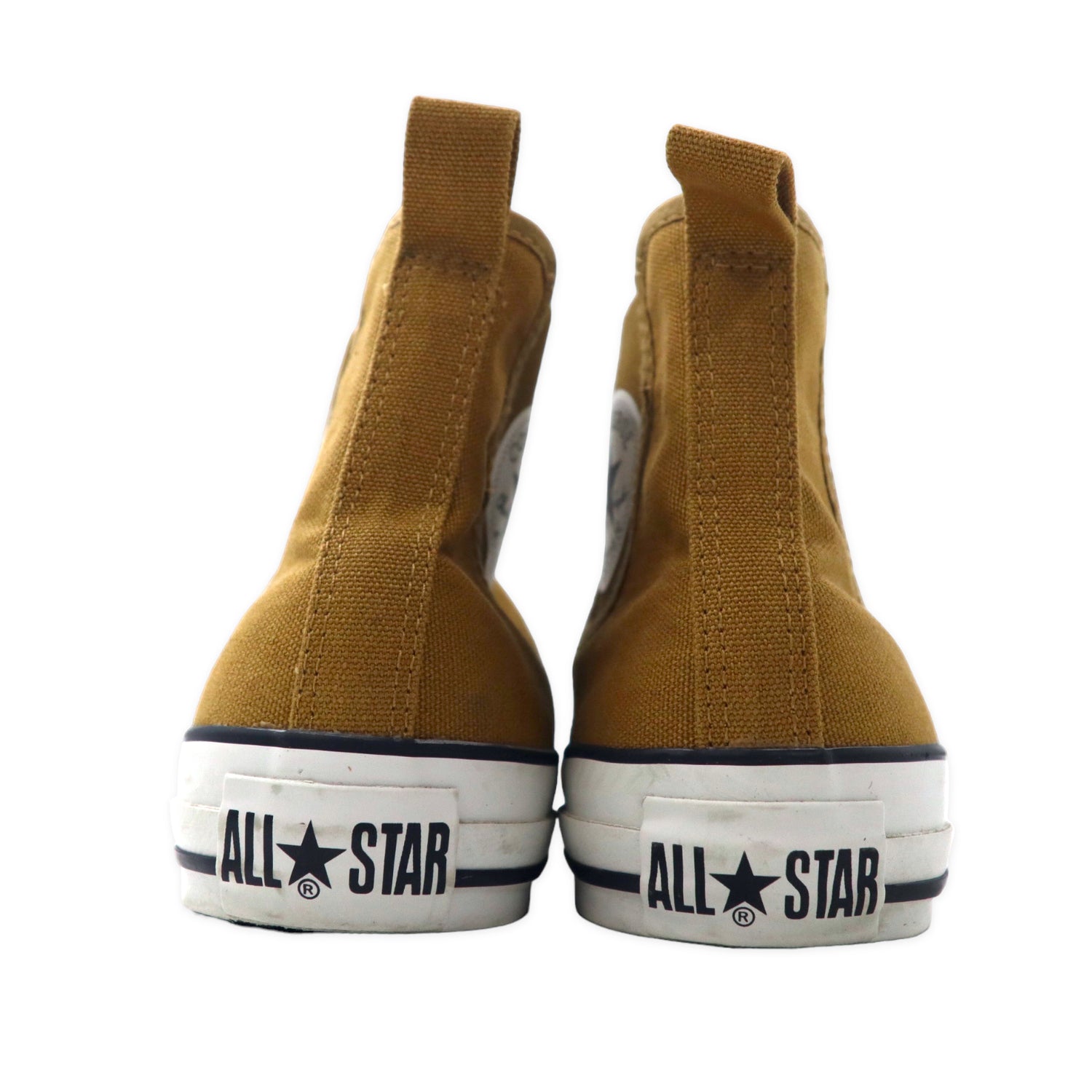 CONVERSE Side Gore Hi-Sneakers US8 Beige Canvas All Star Wr ...