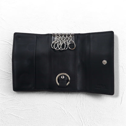 POLO RALPH LAUREN 5連 キーケース ブラック レザー スモールポニー